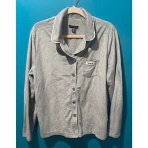 XL Tommy Hilfiger Gray Suede Pajama Top